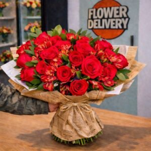 Large Red Roses Bouquet